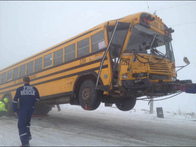 Icy Conditions Lead to Bus Crash & More
