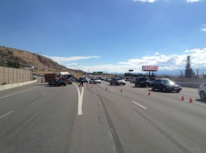 I-15 southbound of accident