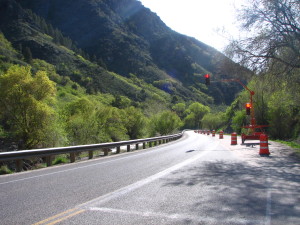Logan Canyon Intersection roadwork